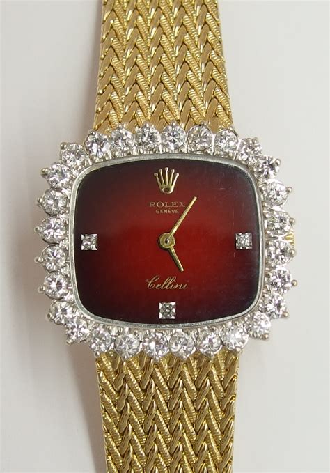 rolex square watch women's|rolex cellini women's watch.